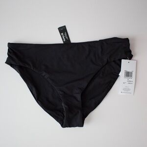 Hurley Women's Standard Full Bikini Swim Bottom Black Small NWT